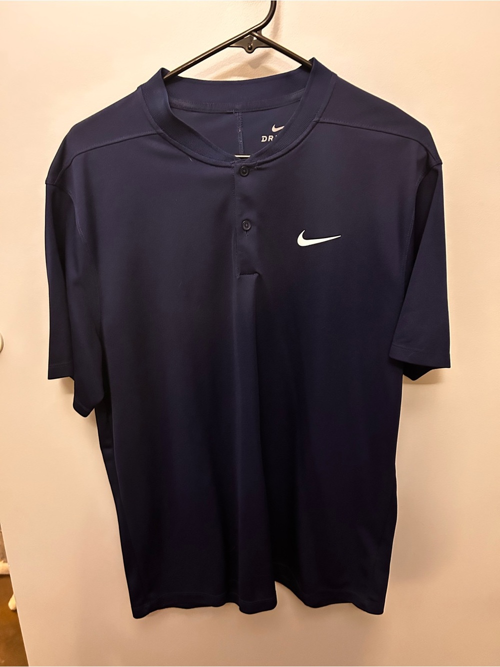 Nike Men’s Navy Dri-FIT Short Sleeve
